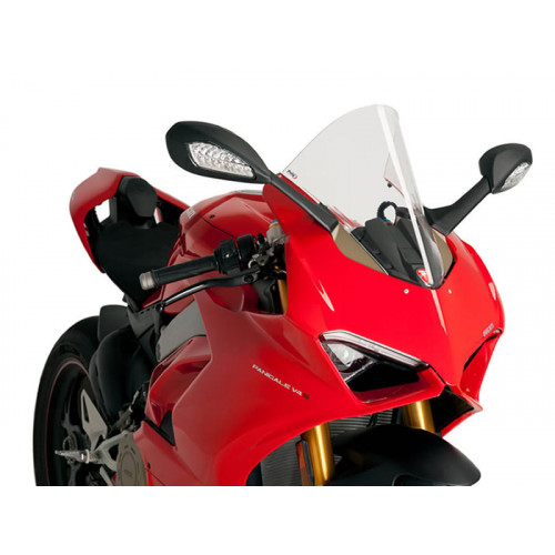 Racing Screen (Black) For Ducati Panigale 1100 V4 S (18-19) By Puig 9690N