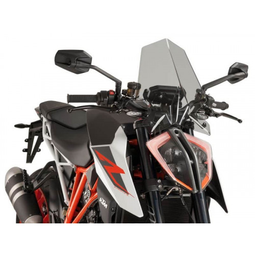 New Generation Touring Screen (Light Smoke) For KTM 1290 Super Duke R (17-19) By Puig 9692H