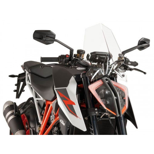 New Generation Touring Screen (Clear) For KTM 1290 Super Duke R (17-19) By Puig 9692W