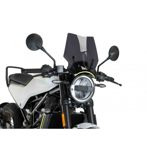 New Generation Sport Screen (Dark Smoke) For Husqvarna Svartpilen 125 (21-22) By Puig 9702F