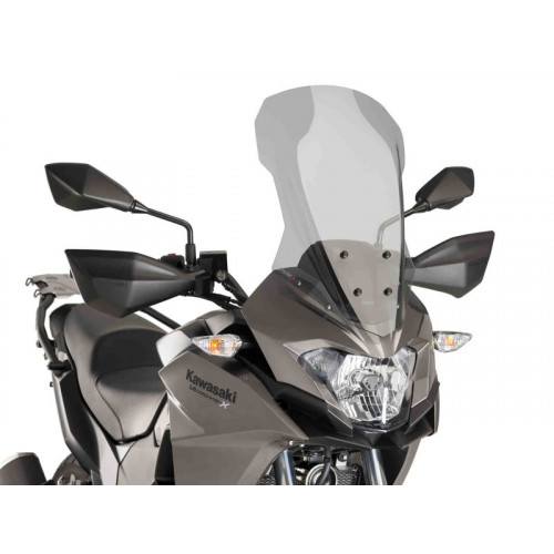 Touring Screen (Black) For Kawasaki Versys-X 300 Adventure (17-20) By Puig 9710N