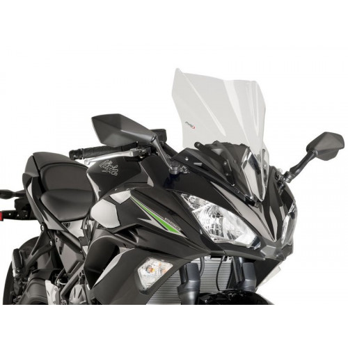 Racing Screen (Clear) For Kawasaki Ninja 650 (17-19) By Puig 9711W