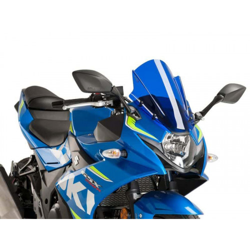 Racing Screen (Blue) For Suzuki GSX R 250 (17-21) By Puig 9722A