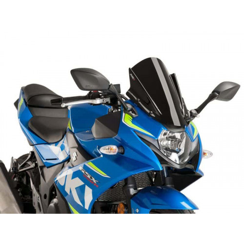 Racing Screen (Black) For Suzuki GSX R 250 (17-21) By Puig 9722N