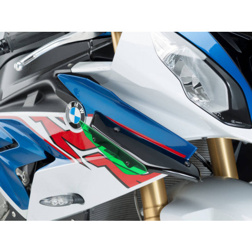 Sport Downforce Spoilers (Green) For BMW S1000 RR (15-18) By Puig 9767V