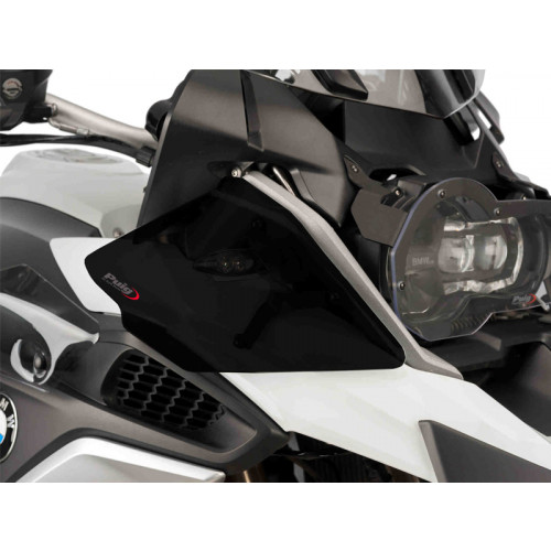 Upper Deflectors (Dark Smoke) For BMW R1200 GS Rallye (17-18) By Puig 9847F