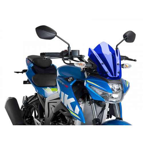 New Generation Sport Screen (Blue) For Suzuki GSX S 125 (17-21) By Puig 9873A