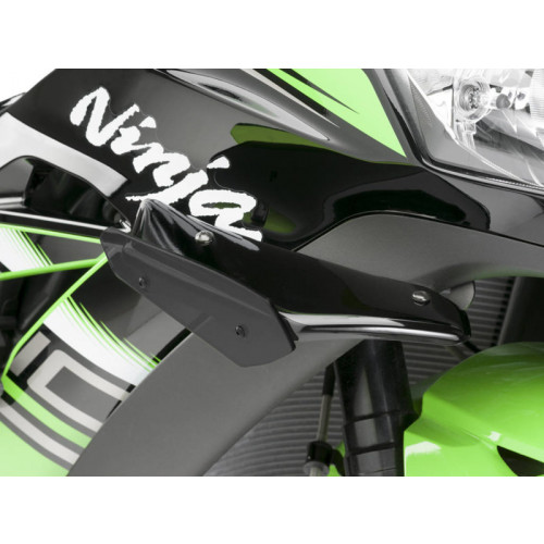 Sport Downforce Spoilers (Black) For Kawasaki ZX-10R Ninja Performance (16-18) By Puig 9882N