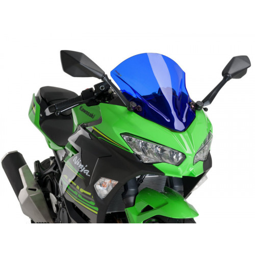 Z-Racing Screen (Blue) For Kawasaki Ninja 400 (18-21) By Puig 9976A