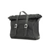 Black 18L Waxed Canvas Multifit Saddlebag By Longride CUS137WBLA