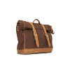 Brown 18L Waxed Canvas Multifit Saddlebag By Longride CUS137WBRO