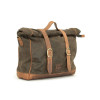 Khaki 18L Waxed Canvas Multifit Saddlebag By Longride CUS137WKHA