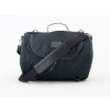 Black 23.3L Waxed Canvas Roll Bag By Longride CUS140WBLA