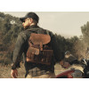 Khaki Waxed Canvas Backpack By Longride CUS4027WKHA