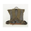 Khaki Waxed Canvas Backpack By Longride CUS4055WKHA