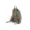 Khaki Waxed Canvas Backpack By Longride CUS4515WKHA