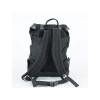 Black Waxed Canvas Backpack By Longride CUS4516WBLA