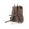 Brown Waxed Canvas Backpack By Longride CUS4516WBRO