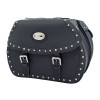 Black 42L Studded Iparex Saddlebags By Longride HC138A