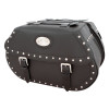 Black 38L Studded Iparex Saddlebags By Longride HC145A