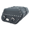 Black 27L Studded Iparex Saddlebags By Longride HC149A