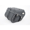 Black 38L Studded Iparex Saddlebags By Longride HC154A