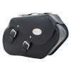 Black 34L Leather Saddlebags By Longride HCL147