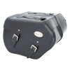 Black 44L Leather Saddlebags By Longride HCL150