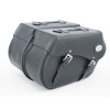 Black 43L Leather Saddlebags By Longride HCL153