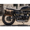 Black 9.5L Waxed Canvas Quick Release Saddlebag By Longride HQR133WBLA