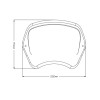 Retro Fly Screen (Matt Black) For Harley Davidson Sportster Forty Eight XL1200X (17-20) By Puig 20399J