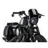 Anarchy Semi Fairing (Black) For Harley Davidson Sportster 883 Iron XL883N (09-20) By Puig 21083N