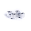 20mm Handlebar Risers For 22mm Bars (Silver) For Yamaha XSR 125 (21-22) By Puig 3671P