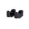 20mm Handlebar Risers For 22mm Bars (Black) For Honda NC700 X (21) By Puig 3672N