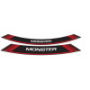 Wheel Rim Stickers (Red) For Ducati Monster 1200 R (16-20) By Puig 5527R