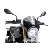 Retrovision Black Semi Fairing And Screen (Dark Smoke) For BMW R Nine T Urban S (21-22) By Puig 7012F