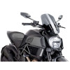 New Generation Adjustable Touring Screen (Dark Smoke) For Ducati Diavel 1200 (14-18) By Puig 7570F