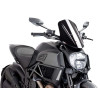 New Generation Adjustable Touring Screen (Black) For Ducati Diavel 1200 (14-18) By Puig 7570N