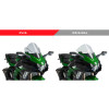 Racing Screen (Black) For Kawasaki Ninja H2 SX (18-21) By Puig 9704N